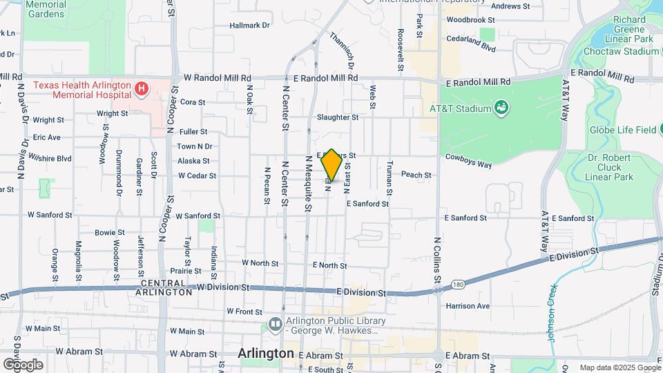 607 N Elm St Mapa y Detalles de la Ubicación