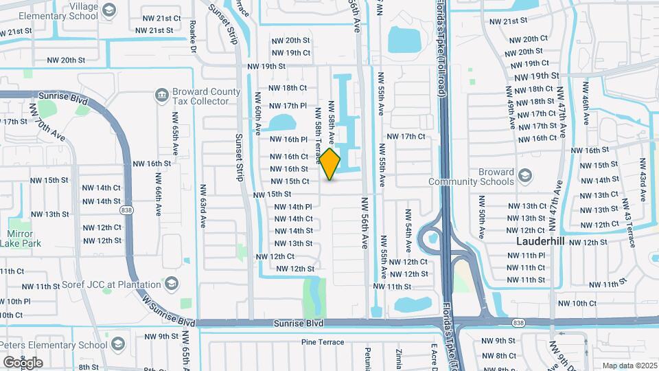 5812 NW 16th St Map and Location Details