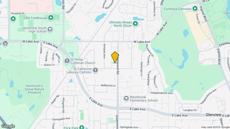 1624 Greenwood Rd Map and Location Details