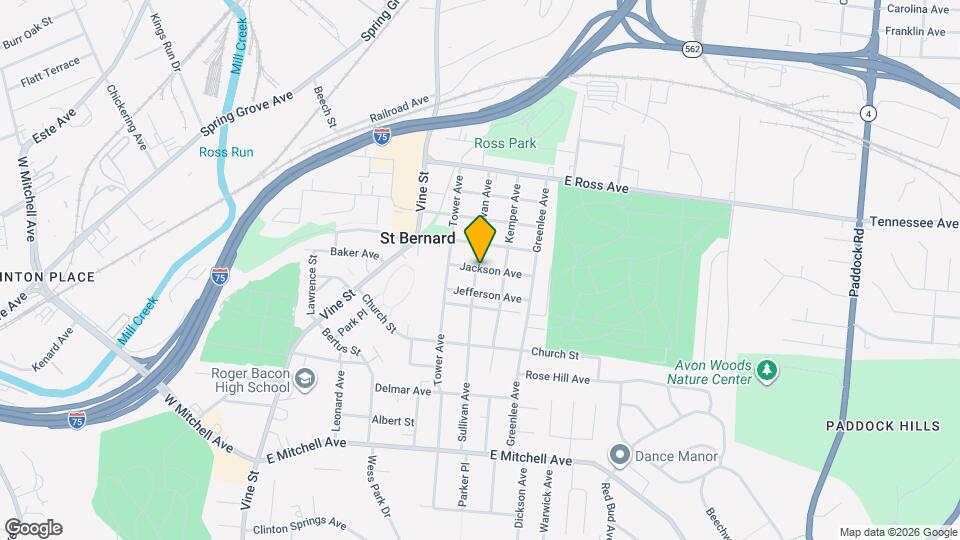 4618 Sullivan Ave Map and Location Details