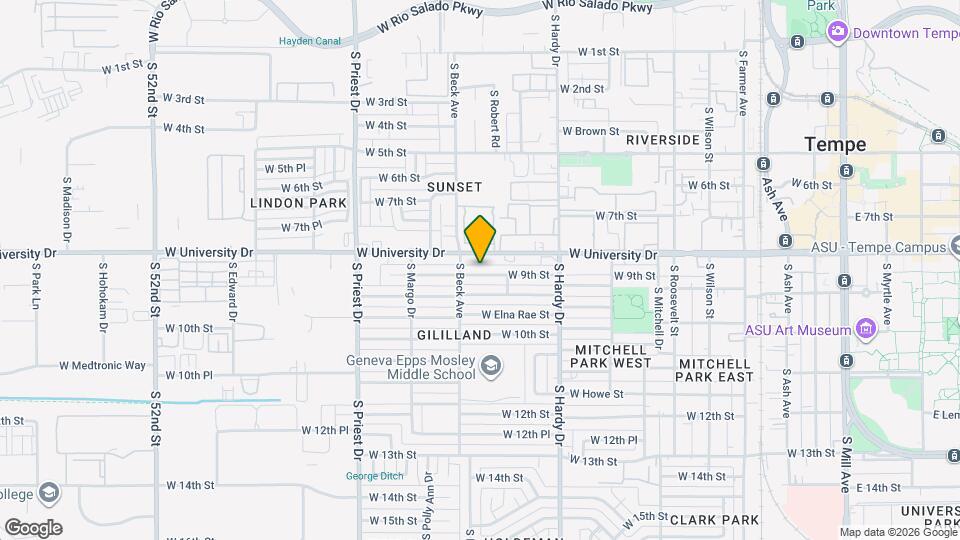 1130 W 9th St Map and Location Details