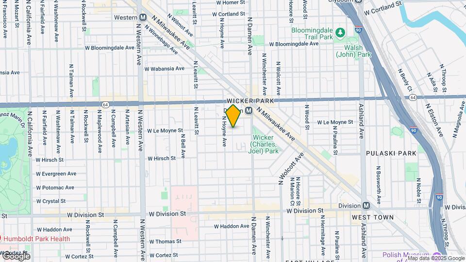 2036-2040 W Le Moyne St Map and Location Details