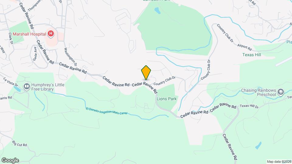 3579 Cedar Ravine Rd Mapa y Detalles de la Ubicación