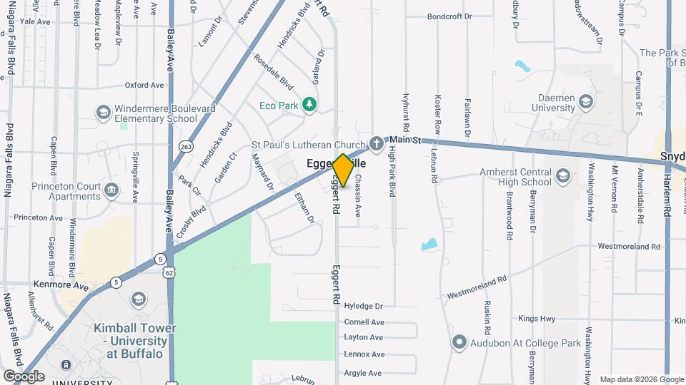 1239 Eggert Rd Mapa y Detalles de la Ubicación