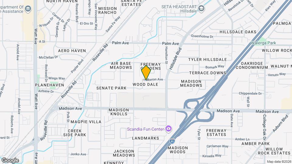 4136 Oberon Ave Map and Location Details