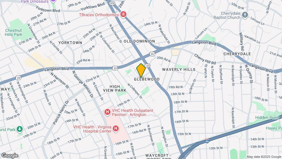 2100 N Brandywine St Map and Location Details