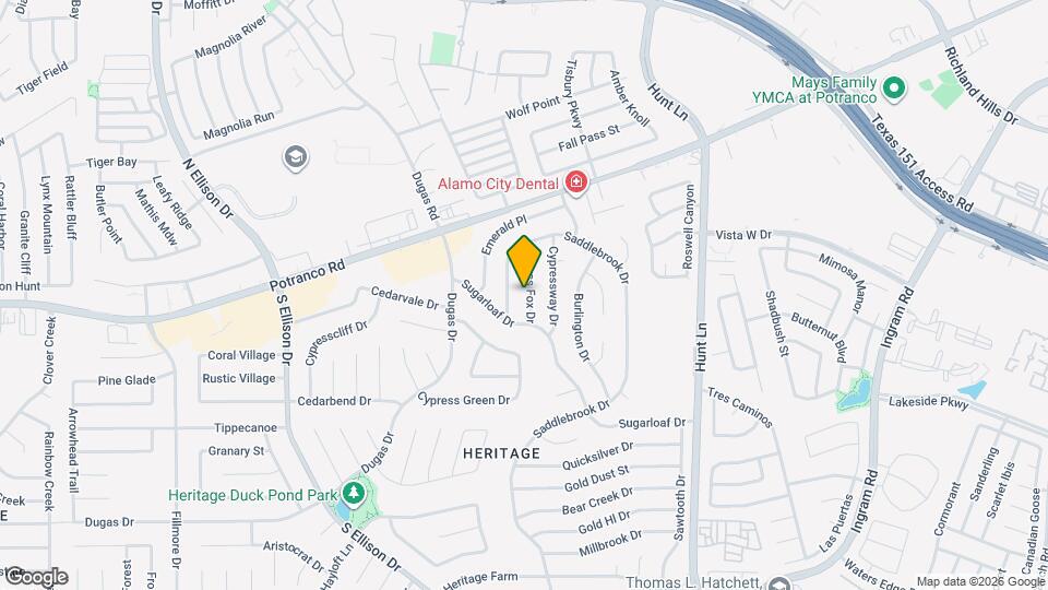 345 Cypress Fox Dr Map and Location Details