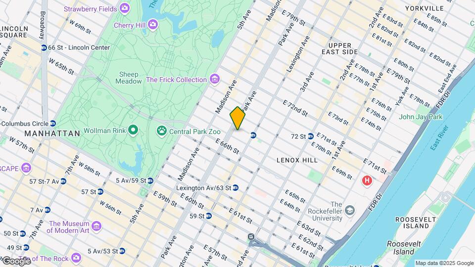 655 Park Ave Mapa y Detalles de la Ubicación