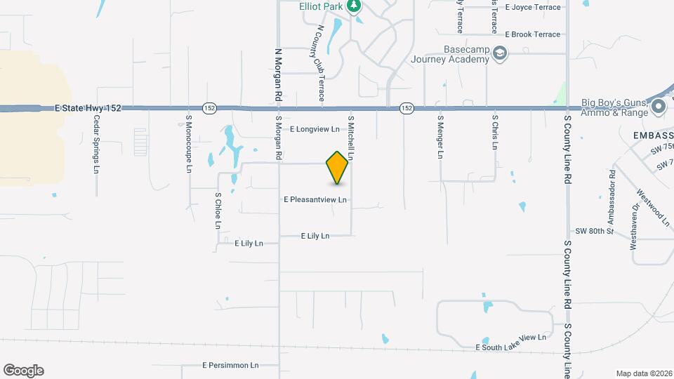 1839 E Pleasantview Ln Map and Location Details