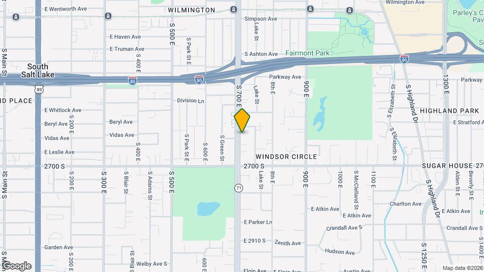 2577 S 700 E, Unit 2577 Map and Location Details