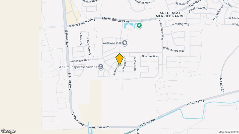 2381 N Monticello Dr Map and Location Details