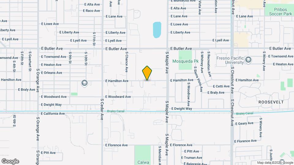 4538 E Hamilton Ave Map and Location Details