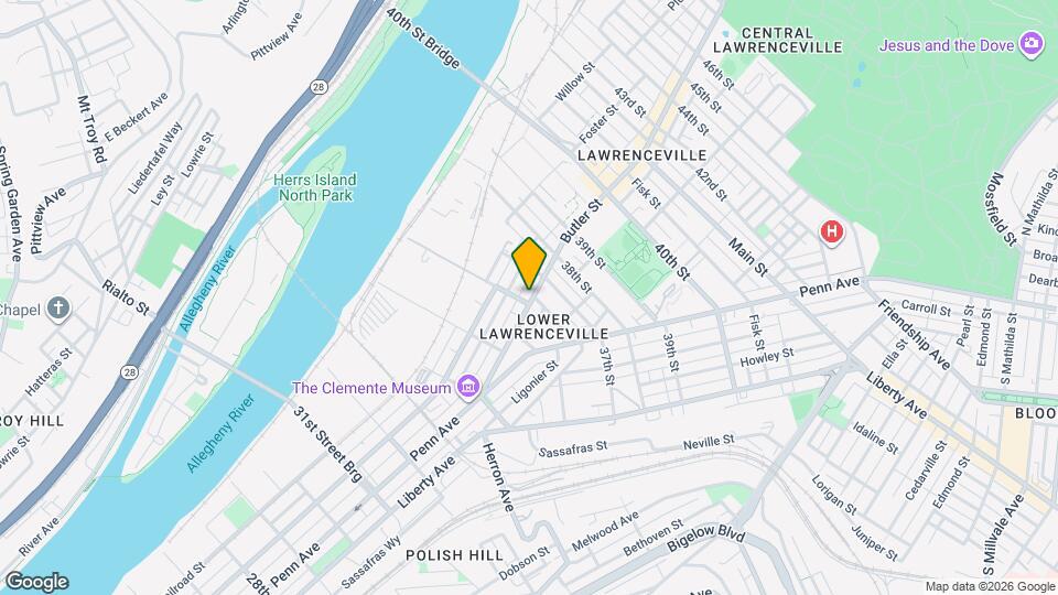 3607 Butler St Map and Location Details