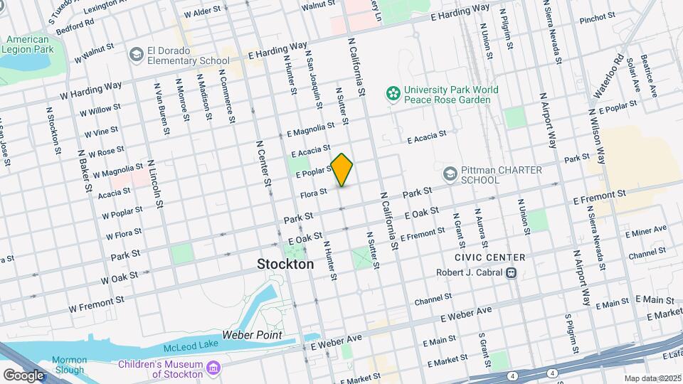 306 E Flora St Mapa y Detalles de la Ubicación