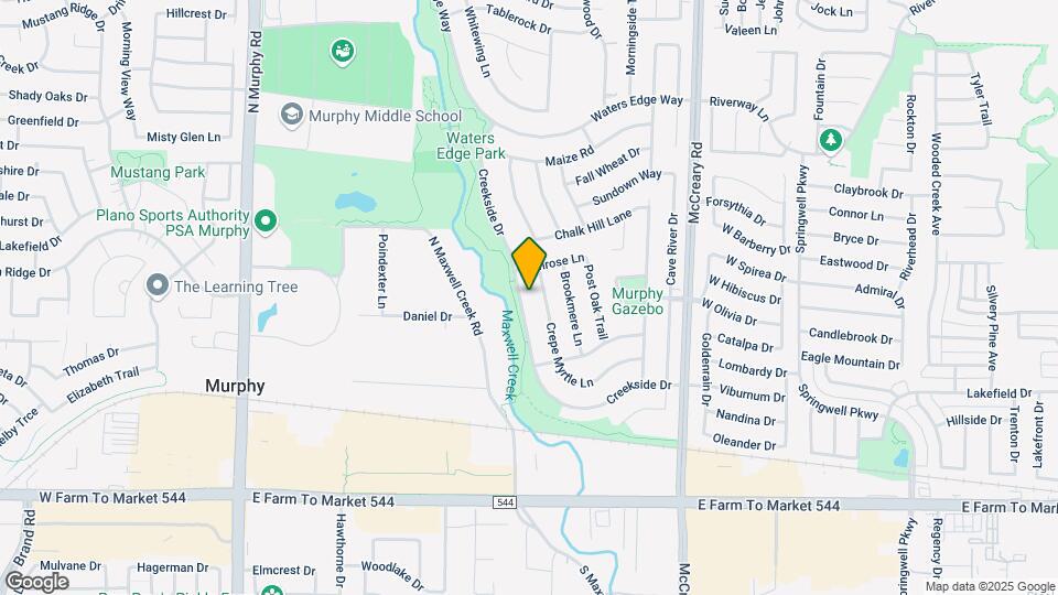 404 Creekside Dr Map and Location Details