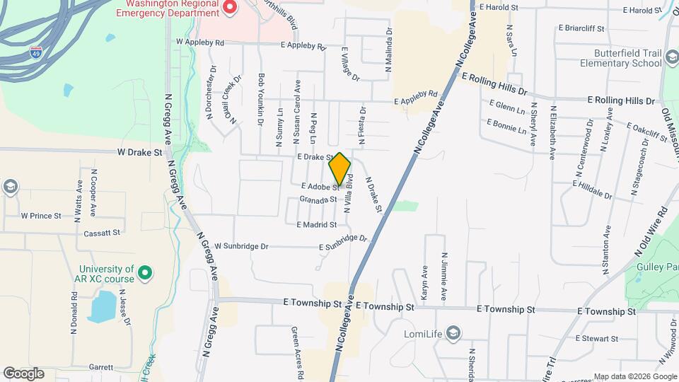 221 E Adobe St Map and Location Details