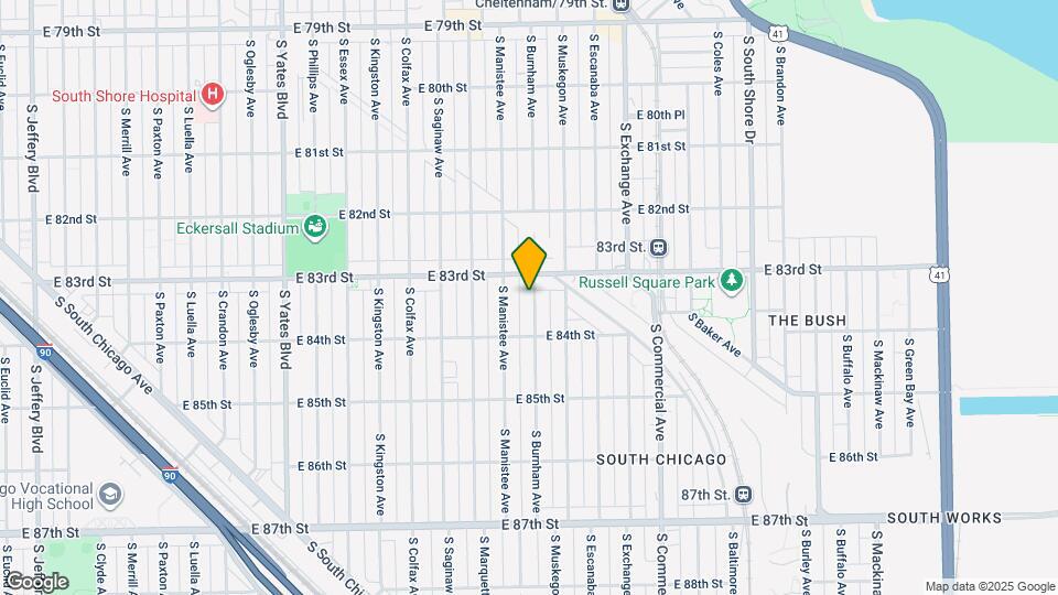 8320 S Burnham Ave Map and Location Details