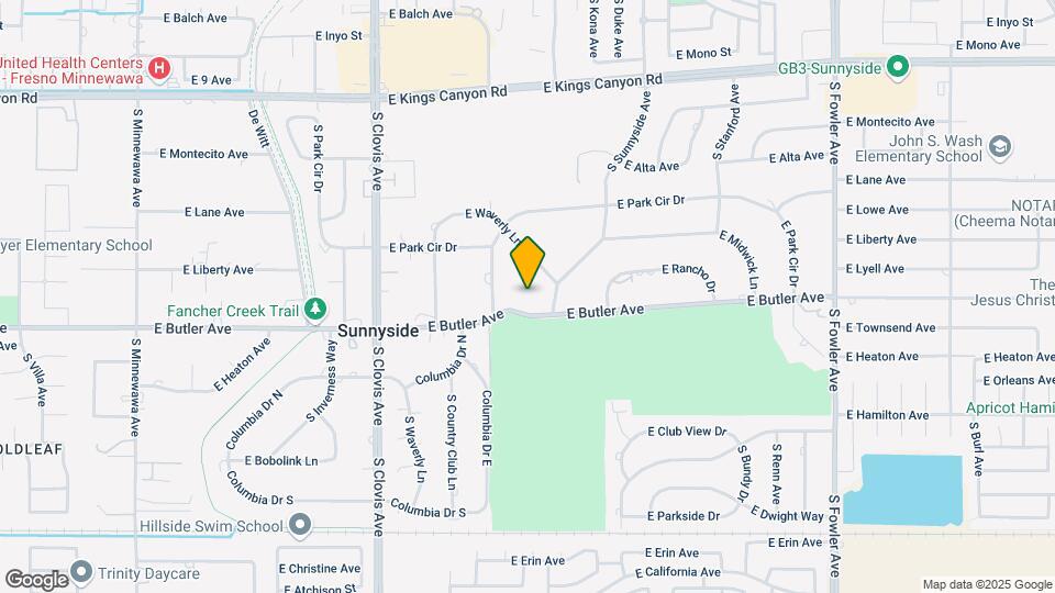 5735 E Butler Ave Map and Location Details