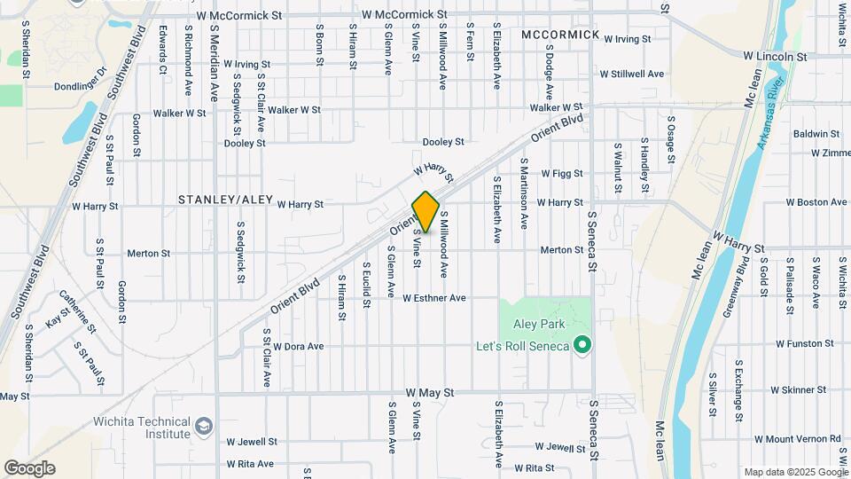 1646 S Vine St Map and Location Details