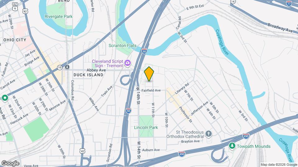 2132 W 11th St Map and Location Details