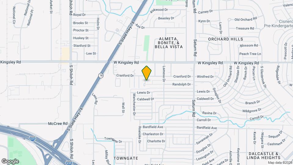 1821 Randolph Dr Map and Location Details