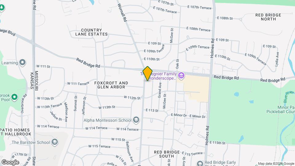 11131 Wornall Rd Map and Location Details