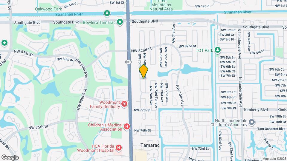 8001 NW 74th Terrace Map and Location Details