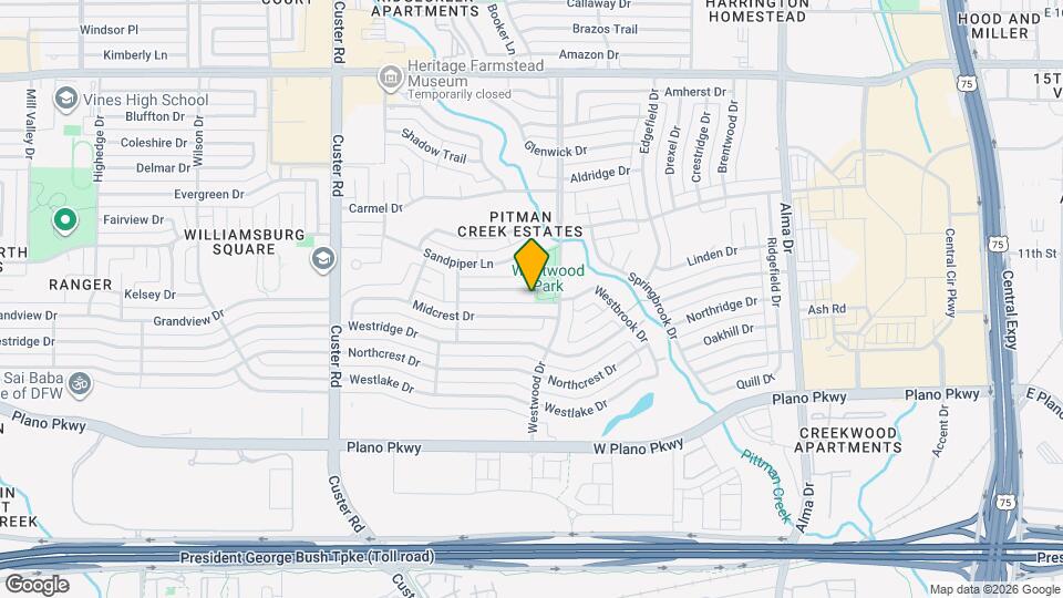 1712 Poinciana Ln Map and Location Details