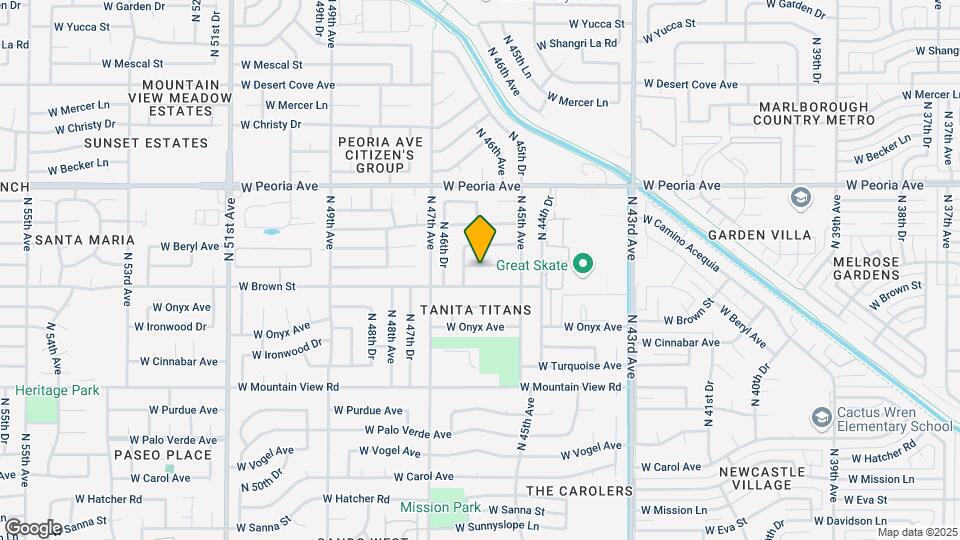 4541 W Cheryl Dr Map and Location Details