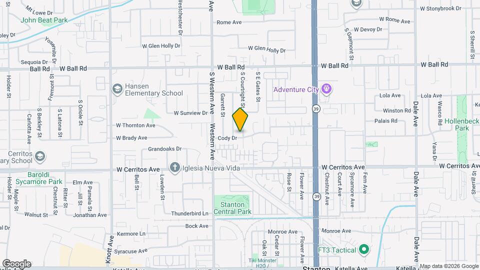 10321 Courtright Rd Map and Location Details