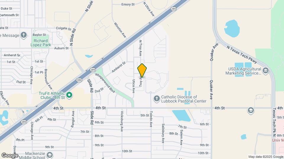 121 Troy Ave Map and Location Details