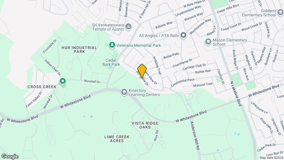 1501 Rimstone Dr Map and Location Details