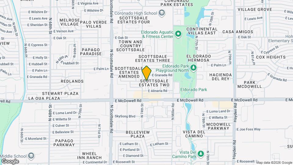 1726 N 74th Pl Map and Location Details