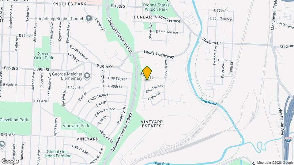3911 Oakley Ave Map and Location Details