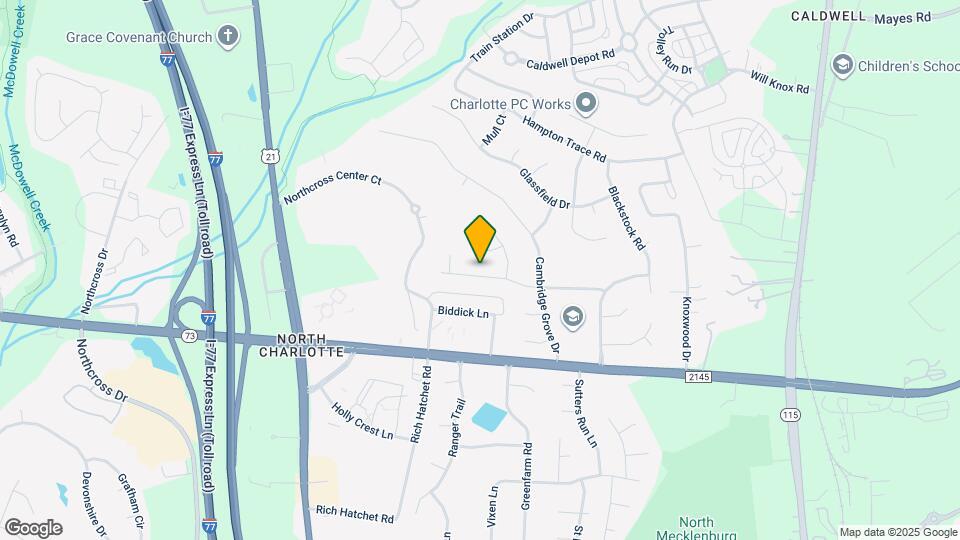 10001 Glencrest Dr Map and Location Details