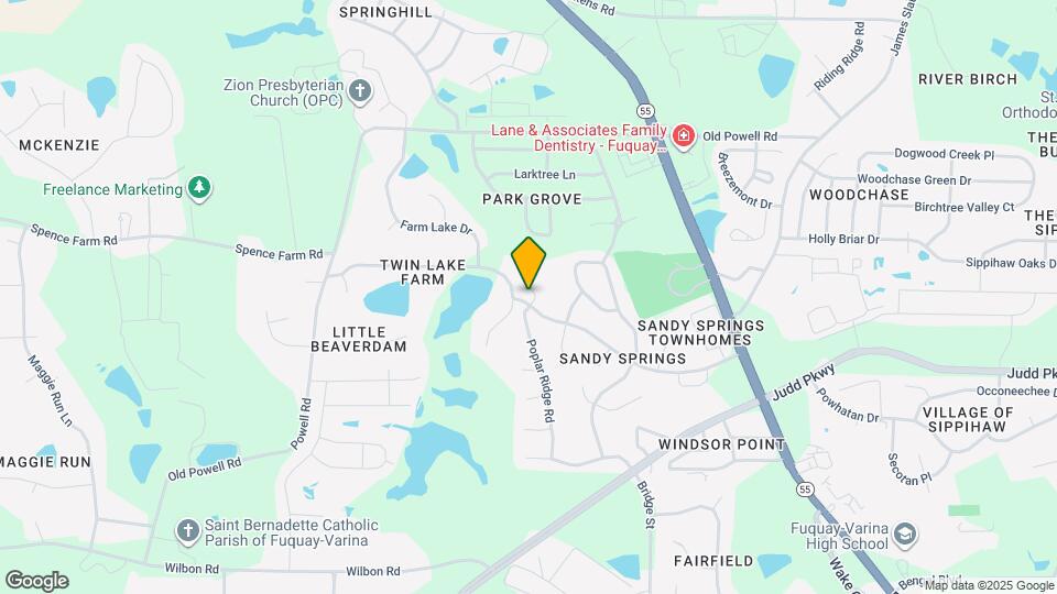 1501 Poplar Ridge Rd Map and Location Details