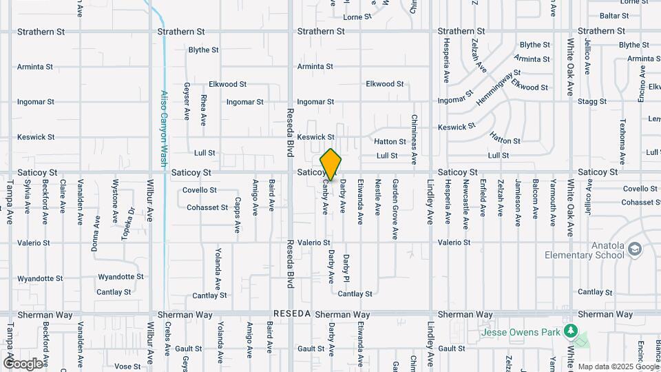 7550 Canby Ave Map and Location Details