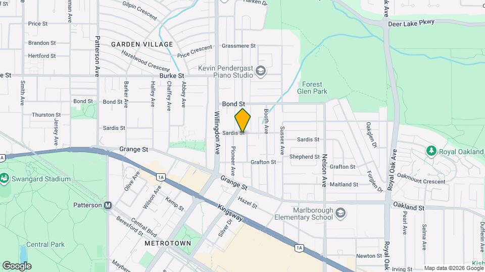 4598 Sardis St Map and Location Details