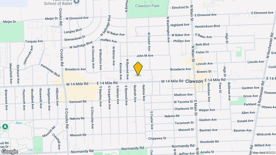540 W 14 Mile Rd Mapa y Detalles de la Ubicación