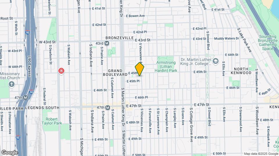 4518 S Vincennes Ave Map and Location Details
