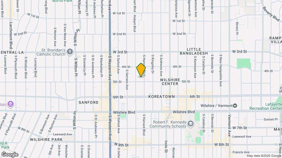 451 S Harvard Blvd Map and Location Details