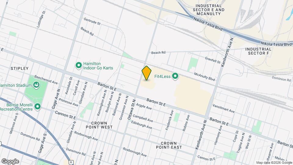 468 Ottawa St N Map and Location Details