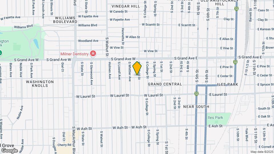 1427 S Pasfield St, Unit 2 Map and Location Details