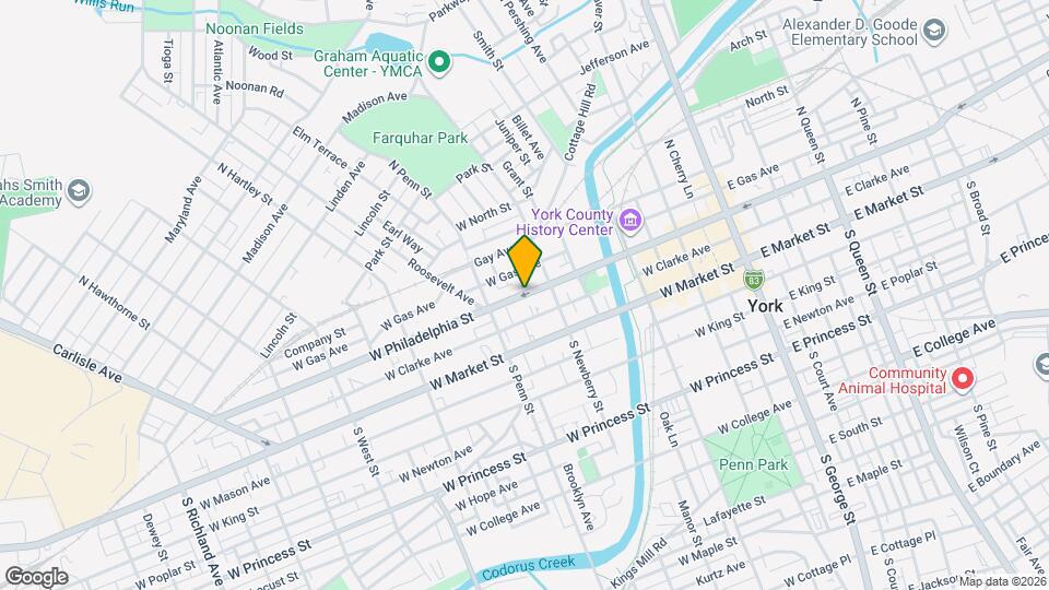 330 W Philadelphia St Mapa y Detalles de la Ubicación