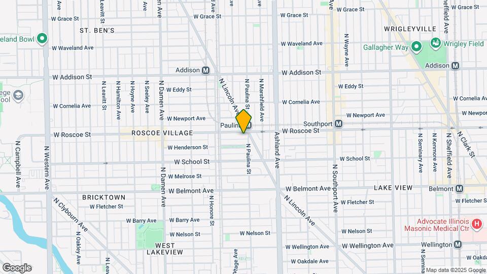 1707 W Roscoe St Map and Location Details