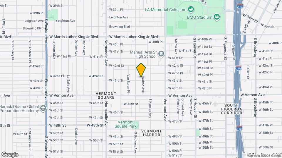 4279 Walton Avenue, Unit Main room Map and Location Details