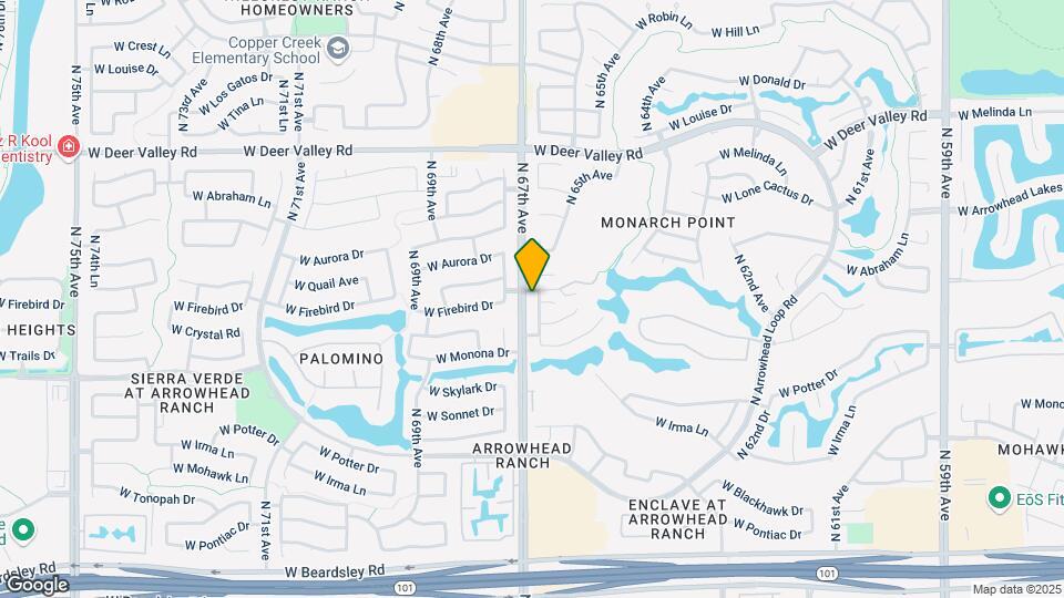 21034 N 66th Ln Map and Location Details