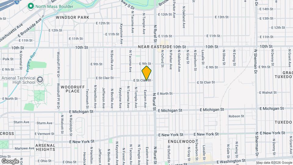 645 Eastern Ave Map and Location Details