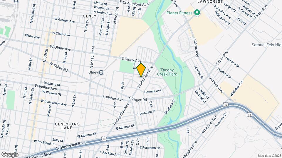 5424 Rising Sun Ave Map and Location Details