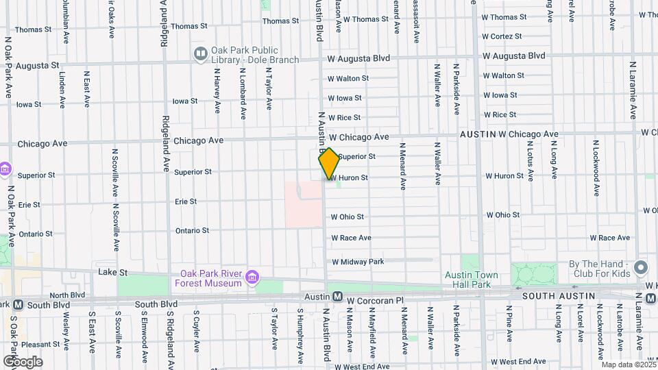 647-661 N Austin Blvd Mapa y Detalles de la Ubicación